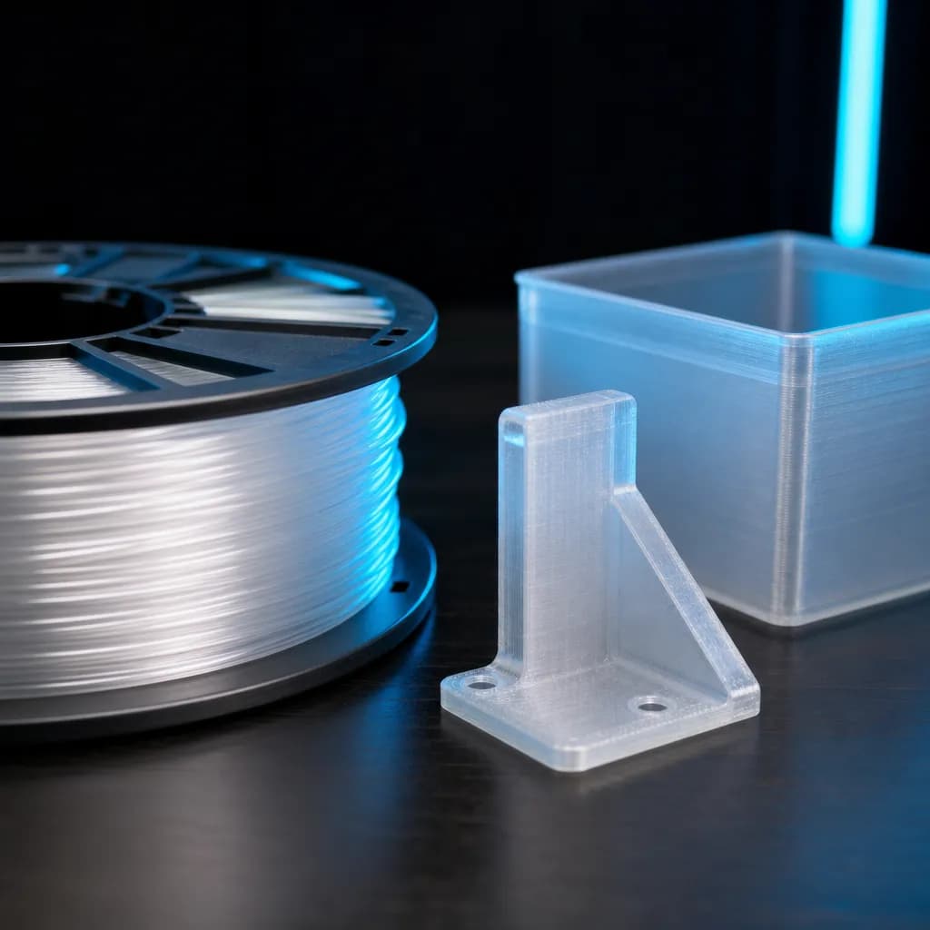 Образец изделия из PETG-пластика, напечатанный на 3D-принтере